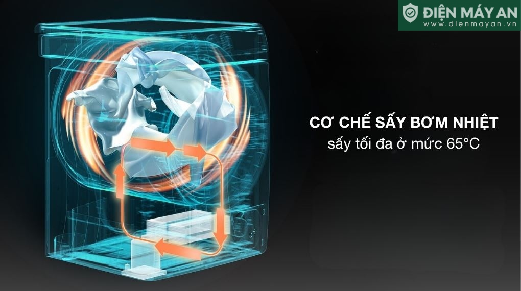 Máy sấy bơm nhiệt Hisense 8 kg DH80N1T